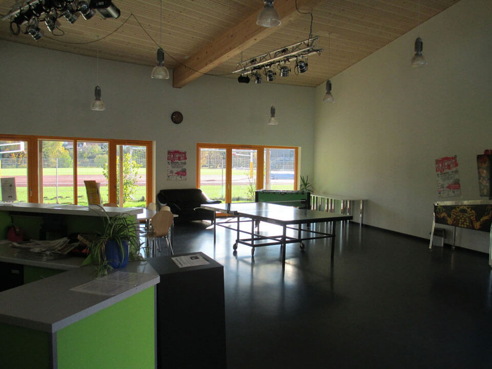 Veranstaltungsraum Cafe Jugendhaus Moosburg Tischtennis
