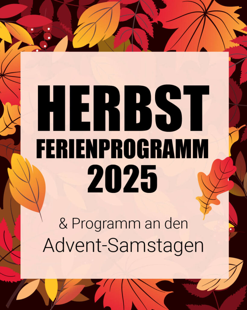 Flyer zum Herbstferienprogramm des Jugendhaus Moosburgs 2025
